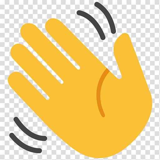 Smile Emoji, Wave, Handwaving, Smiley, Human Skin Color, Yellow, Finger, Line transparent background PNG clipart