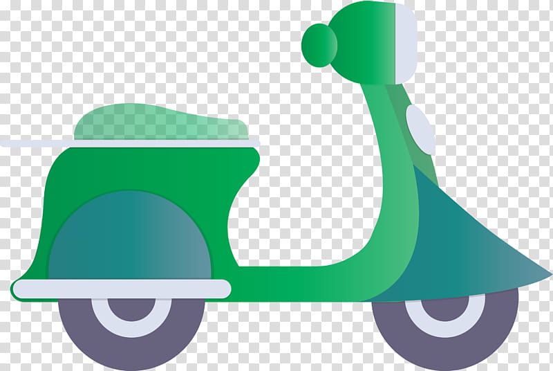 motorcycle moto, Green, Transport, Vehicle, Scooter, Vespa, Riding Toy, Logo transparent background PNG clipart
