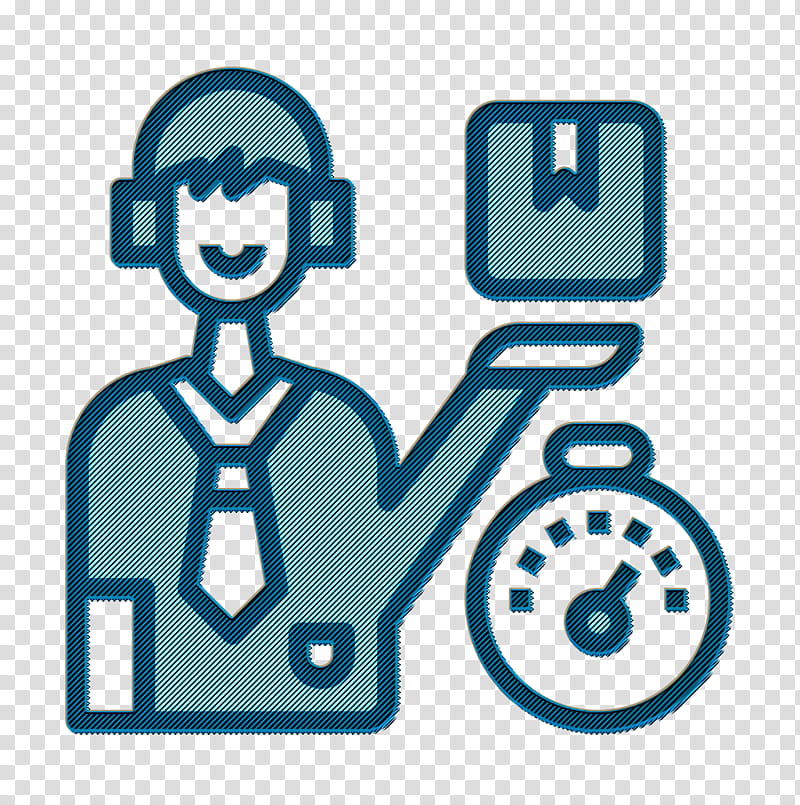 Shipping and delivery icon Delivery man icon Shipping icon, Wheelchair transparent background PNG clipart