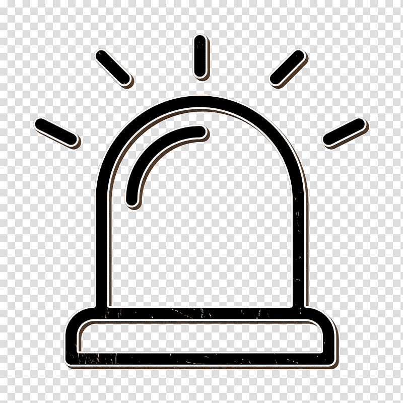 Alarm icon Siren icon Emergency icon, Pictogram transparent background PNG clipart