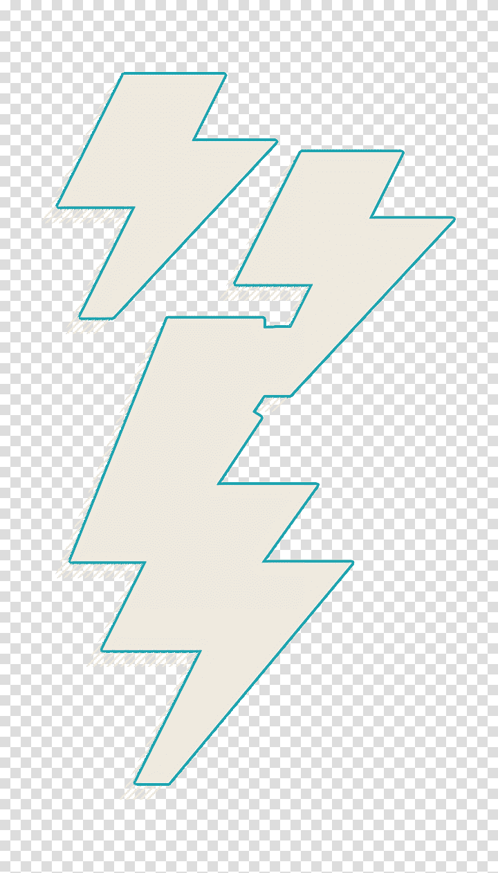 Weather icon Thunder icon, Logo, Symbol, Teal, Black, Line, Meter transparent background PNG clipart