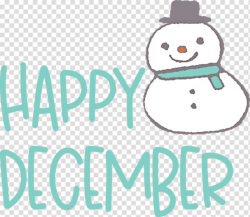 Happy December December, Logo, Meter, Snowman, Happiness transparent background PNG clipart