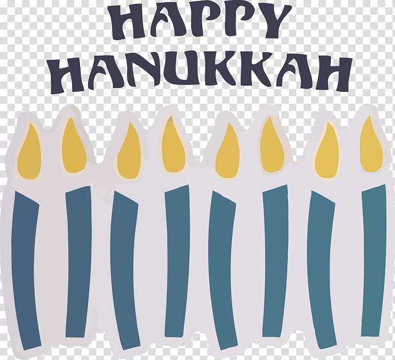 candle Hanukkah Happy Hanukkah, Jewish Festival, Yellow, Text transparent background PNG clipart