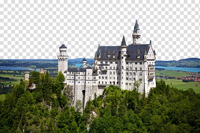 neuschwanstein castle castle dunrobin castle château, Palace, Fortification, Medieval Architecture, Keep, Germany, Europe transparent background PNG clipart