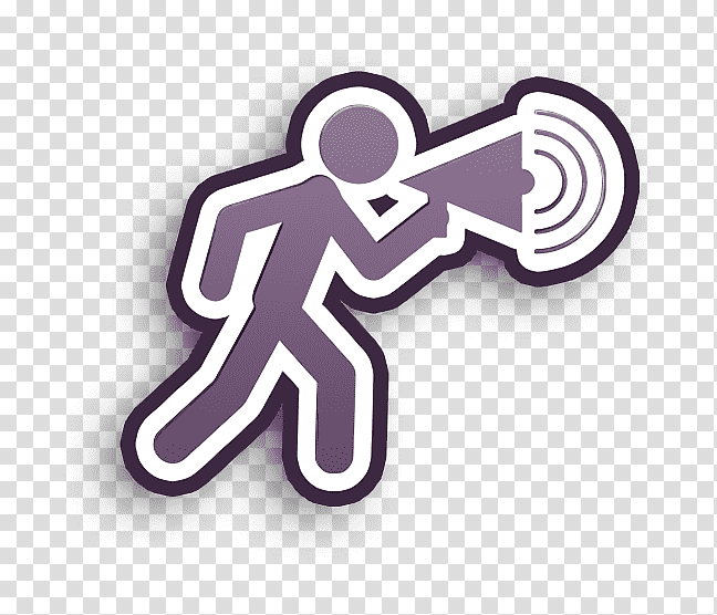 Humans Resources icon Man walking talking by a speaker icon Speaker icon, People Icon, Logo, Symbol, Meter, Line, Mathematics transparent background PNG clipart