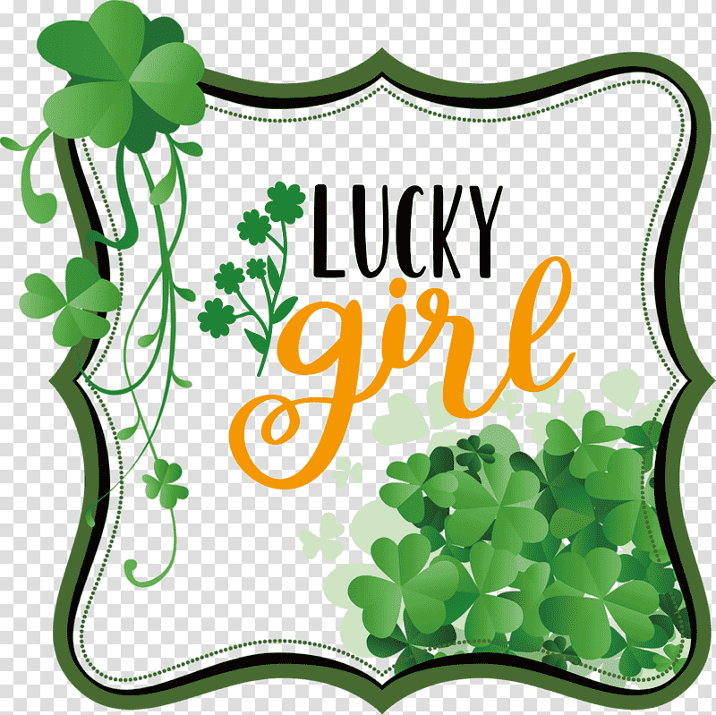 Lucky girl Patricks Day Saint Patrick, Saint Patricks Day, Shamrock, Ireland, National ShamrockFest, Irish People, Fourleaf Clover transparent background PNG clipart