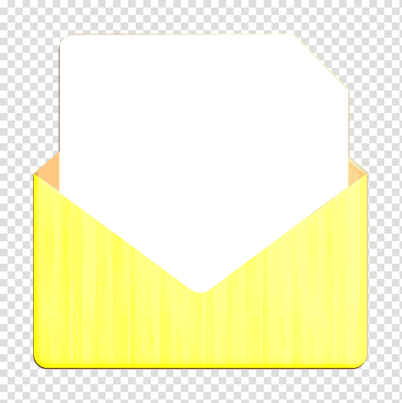 Digital Marketing icon Email icon Letter icon, Yellow, Meter, Line, Material, Mathematics, Geometry transparent background PNG clipart