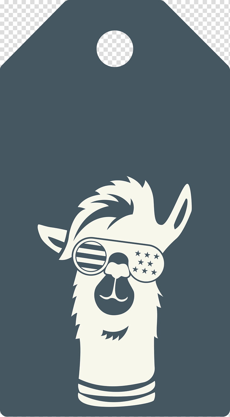 Alpaca Tag, Tshirt, Snout, Cartoon, Character, Meter, Glasses, Black M transparent background PNG clipart