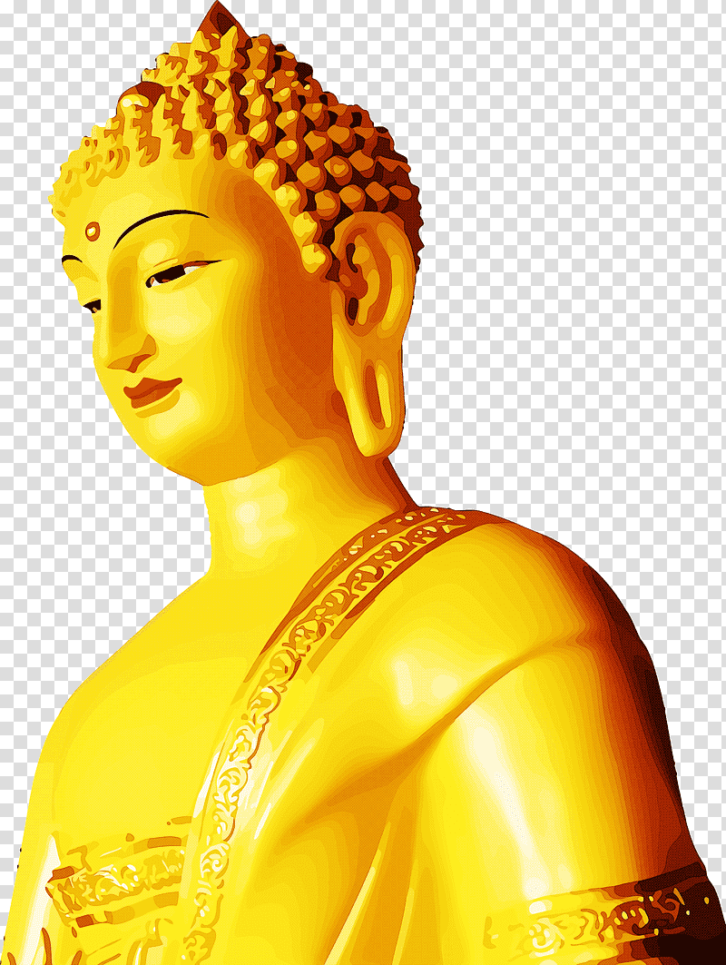 Bodhi Day, Buddhist Art, Lumbini, Thai Buddhist Sculpture, Buddharupa, Wat Traimit Withayaram Worawihan, Theravada transparent background PNG clipart
