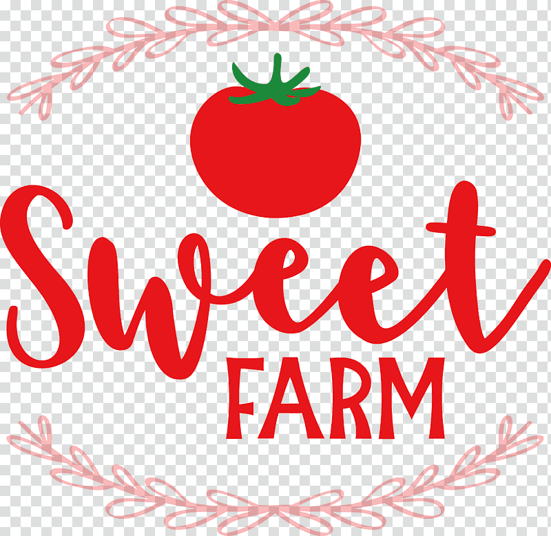 Sweet Farm, Flower, Logo, Calligraphy, Meter, Fruit, Plant transparent background PNG clipart