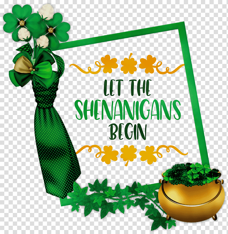 Saint Patrick's Day, Shenanigans, Patricks Day, Watercolor, Paint, Wet Ink, Saint Patricks Day transparent background PNG clipart