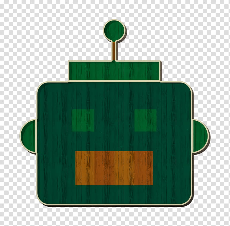 Robots icon Robot icon, Green, Rectangle, Symbol, Flag, Square, Logo transparent background PNG clipart