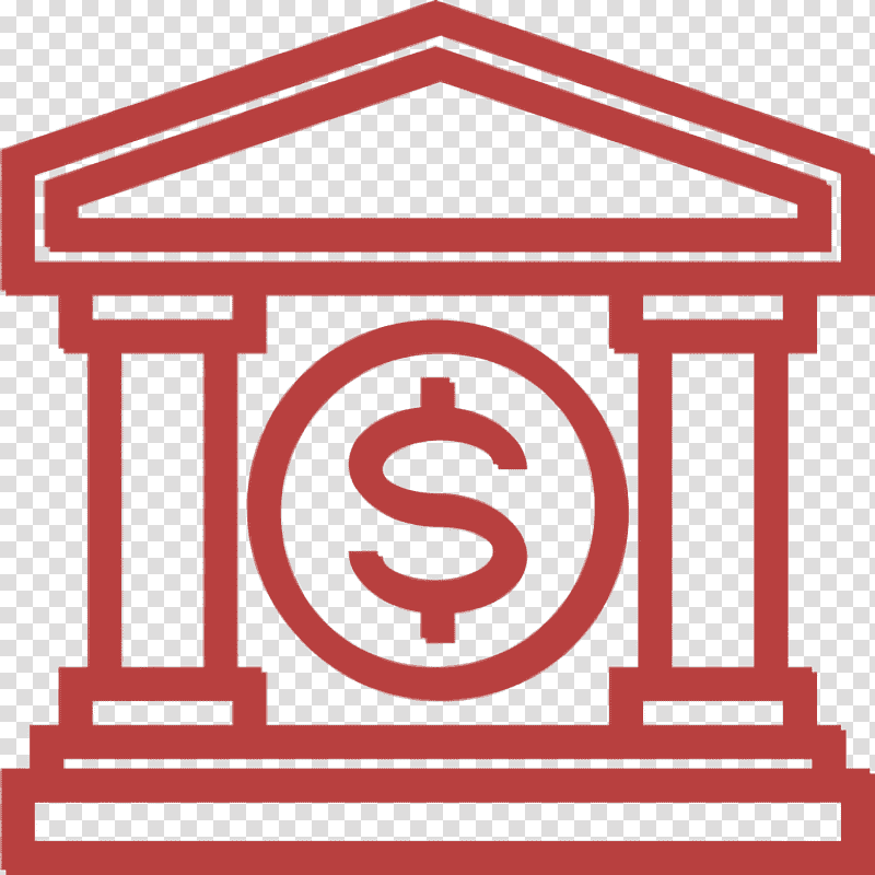 Bank icon Money icon, Finance, Interest, Digital Banking, Credit transparent background PNG clipart