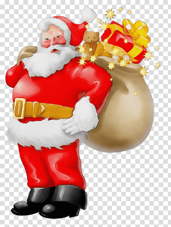 Santa Claus, Watercolor, Paint, Wet Ink, Mrs Claus, Christmas Day, Farm Snow Happy Christmas Story With Toys Santa transparent background PNG clipart