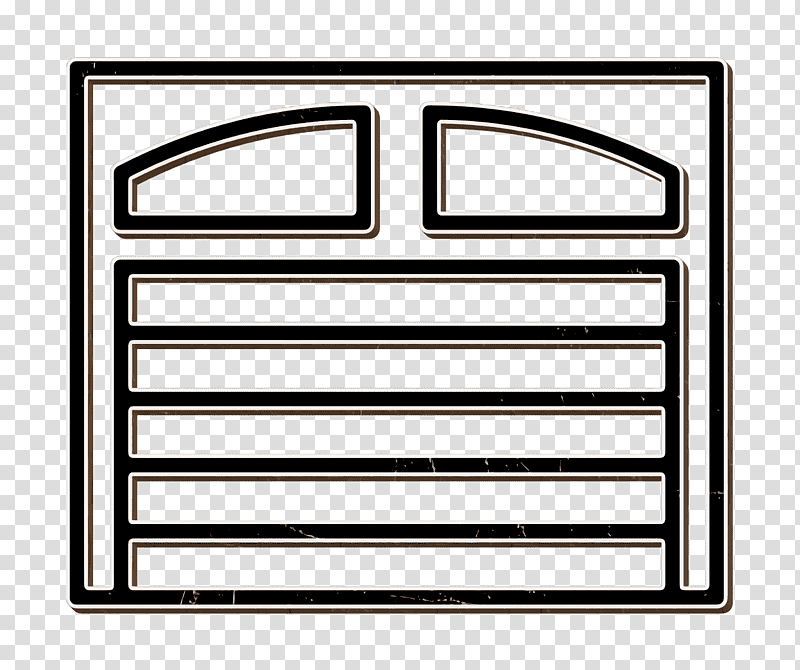 Garage icon Car icon Constructions icon, Black And White
, Line, Meter, Number, Mathematics, Geometry transparent background PNG clipart