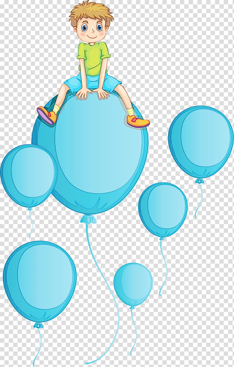 balloon character water line microsoft azure, Watercolor, Paint, Wet Ink, Character Created By transparent background PNG clipart