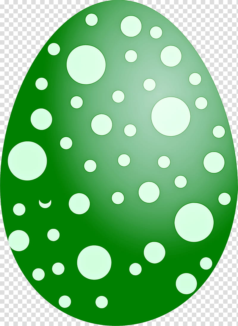 Polka dot, Green, Easter Egg, Oval, Circle transparent background PNG clipart