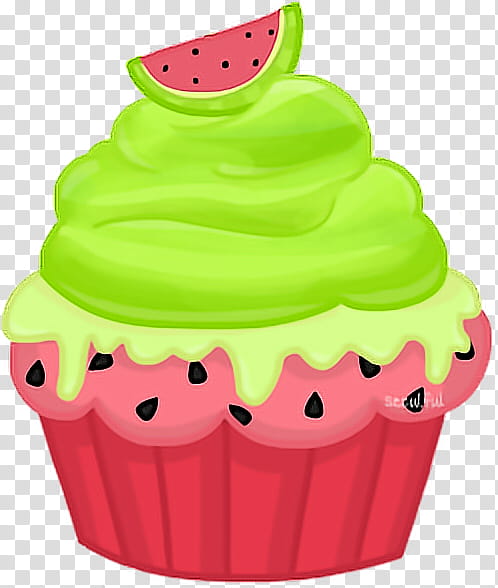 Birthday candle, Baking Cup, Green, Cupcake, Pink, Watermelon, Food, Cookware And Bakeware transparent background PNG clipart