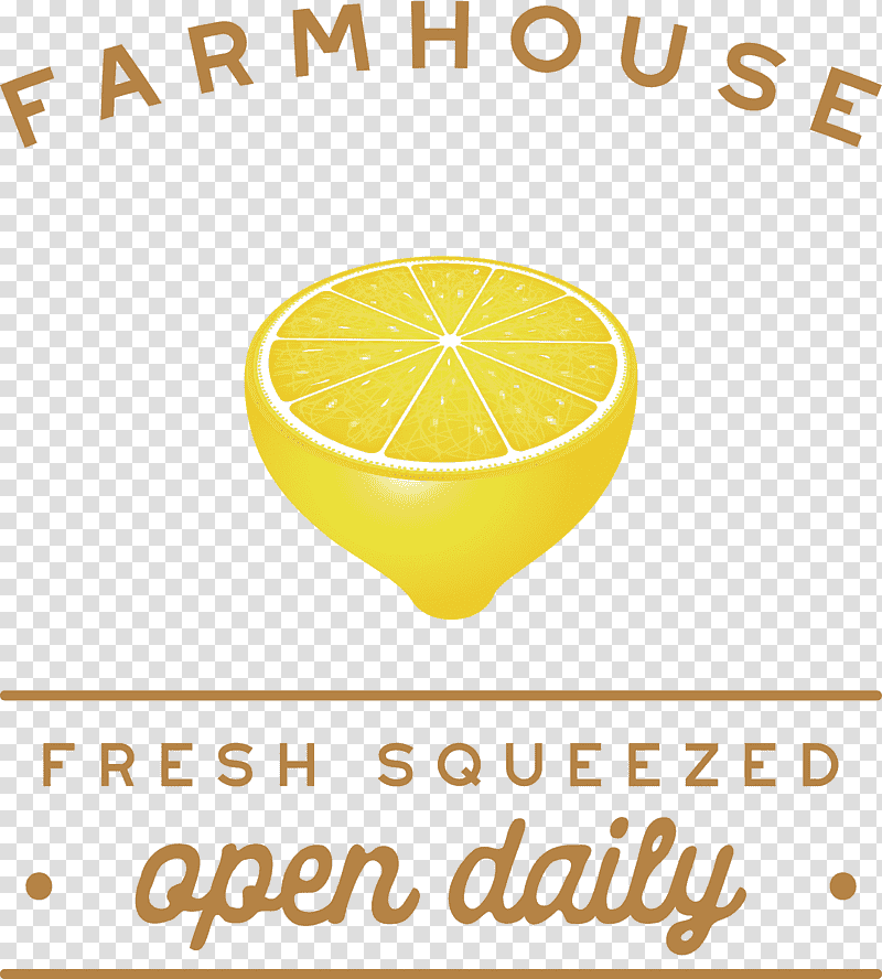 farmhouse fresh squeezed open daily, Citric Acid, Lemon, Yellow, Meter, Line, Fruit transparent background PNG clipart