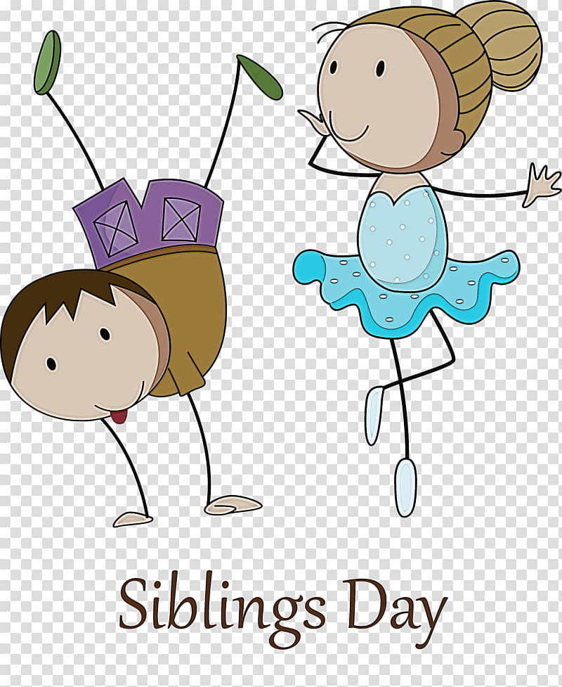 Happy Siblings Day, Cartoon, Child transparent background PNG clipart