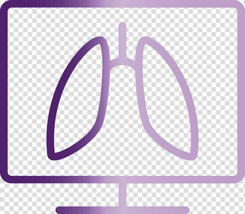 violet purple line symbol logo, Corona Virus Disease, Lungs, Watercolor, Paint, Wet Ink, Sign transparent background PNG clipart