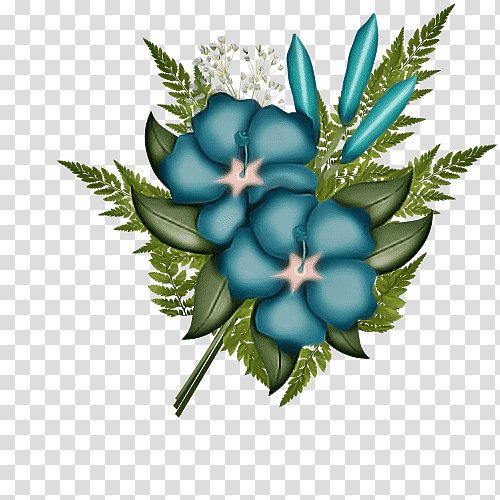 Floral design, Cut Flowers, Rose, Leaf, Rose Family, Turquoise, Highdefinition Video transparent background PNG clipart