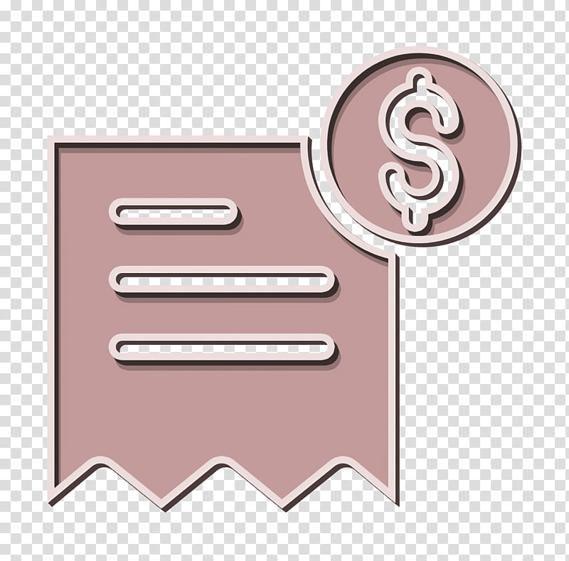Invoice icon Investment icon Bill icon, Text, Pink, Line, Logo, Material Property, Metal transparent background PNG clipart