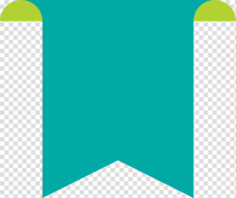 Bookmark Ribbon, Green, Turquoise, Line, Aqua transparent background PNG clipart
