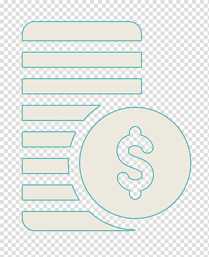 Money icon Coin icon Dollars icon, Number, Paycheck, Logo, Line, Payslip, Payment, Royaltyfree transparent background PNG clipart