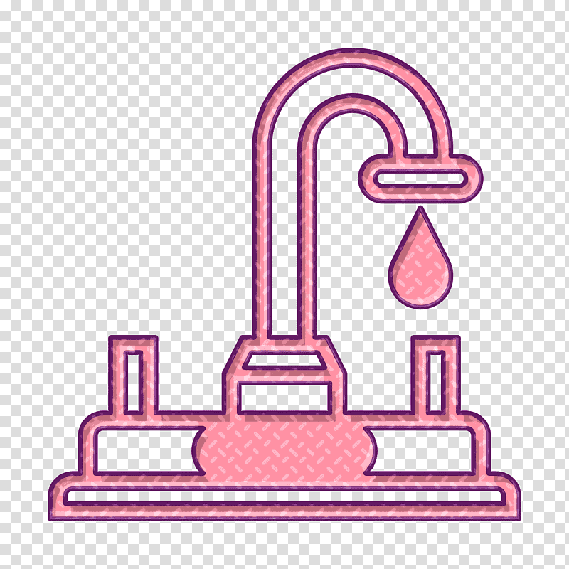 Furniture and household icon Faucet icon Hotel Services icon, Line Art, Logo, Clapperboard, Page Layout, Cartoon transparent background PNG clipart