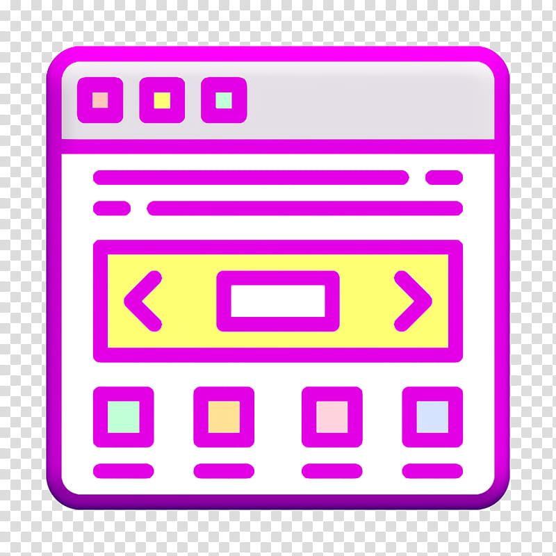Slider icon User Interface Vol 3 icon, Line, Magenta transparent background PNG clipart