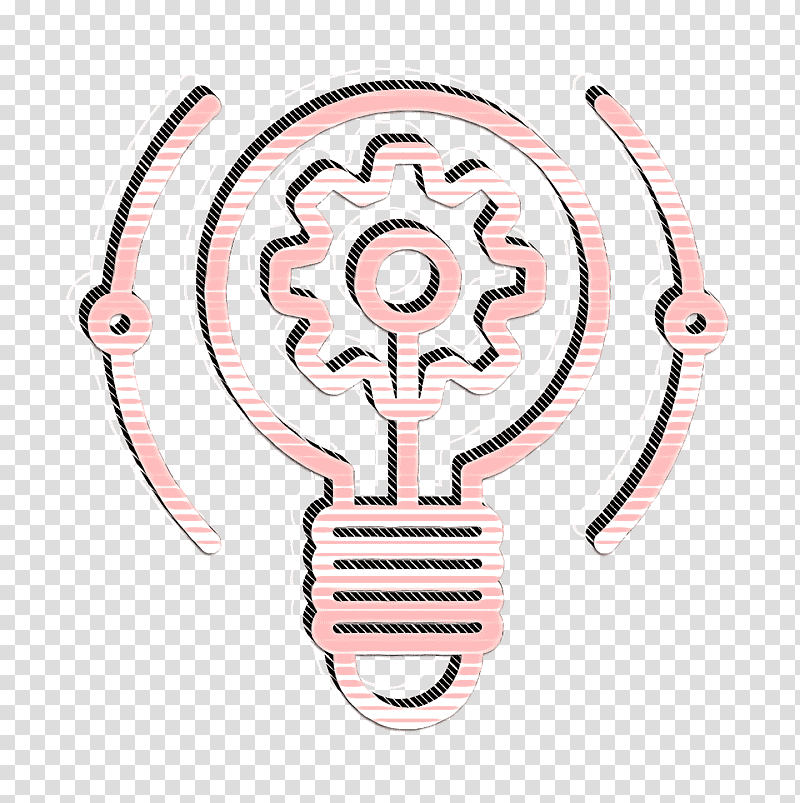 Creative Process icon Innovation icon Lightbulb icon, Symbol, Chemical Symbol, Meter, Science, Chemistry transparent background PNG clipart