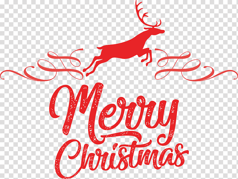 Merry Christmas, Reindeer, Logo, Christmas Day, Text, Line, Biology transparent background PNG clipart