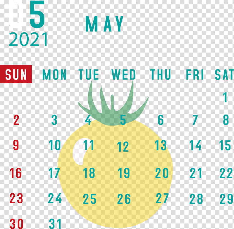 May 2021 Printable Calendar May 2021 Calendar, Logo, Diagram, Aqua M, Meter, Line, Green transparent background PNG clipart