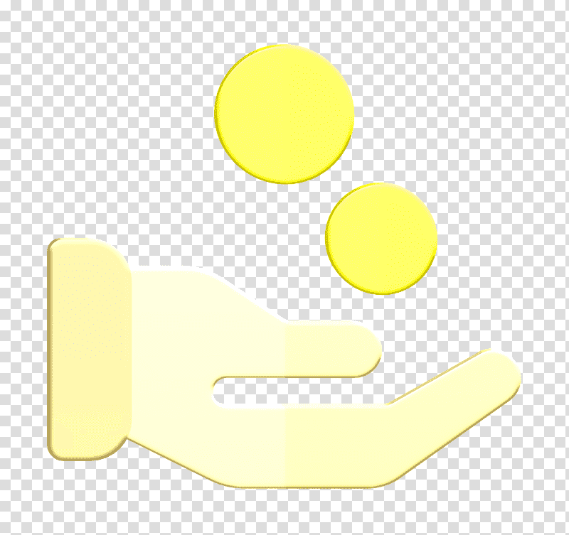 Hand icon Pay icon E-Commerce icon, E Commerce Icon, Yellow, Meter, Line, Symbol, Hm transparent background PNG clipart