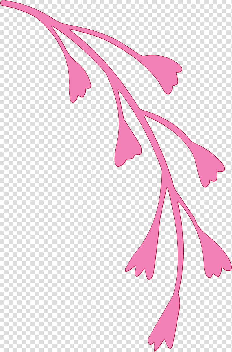 plant stem leaf character pink m line, Simple Leaf, Simple Leaf Drawing, Simple Leaf Outline, Watercolor, Paint, Wet Ink, Flower transparent background PNG clipart