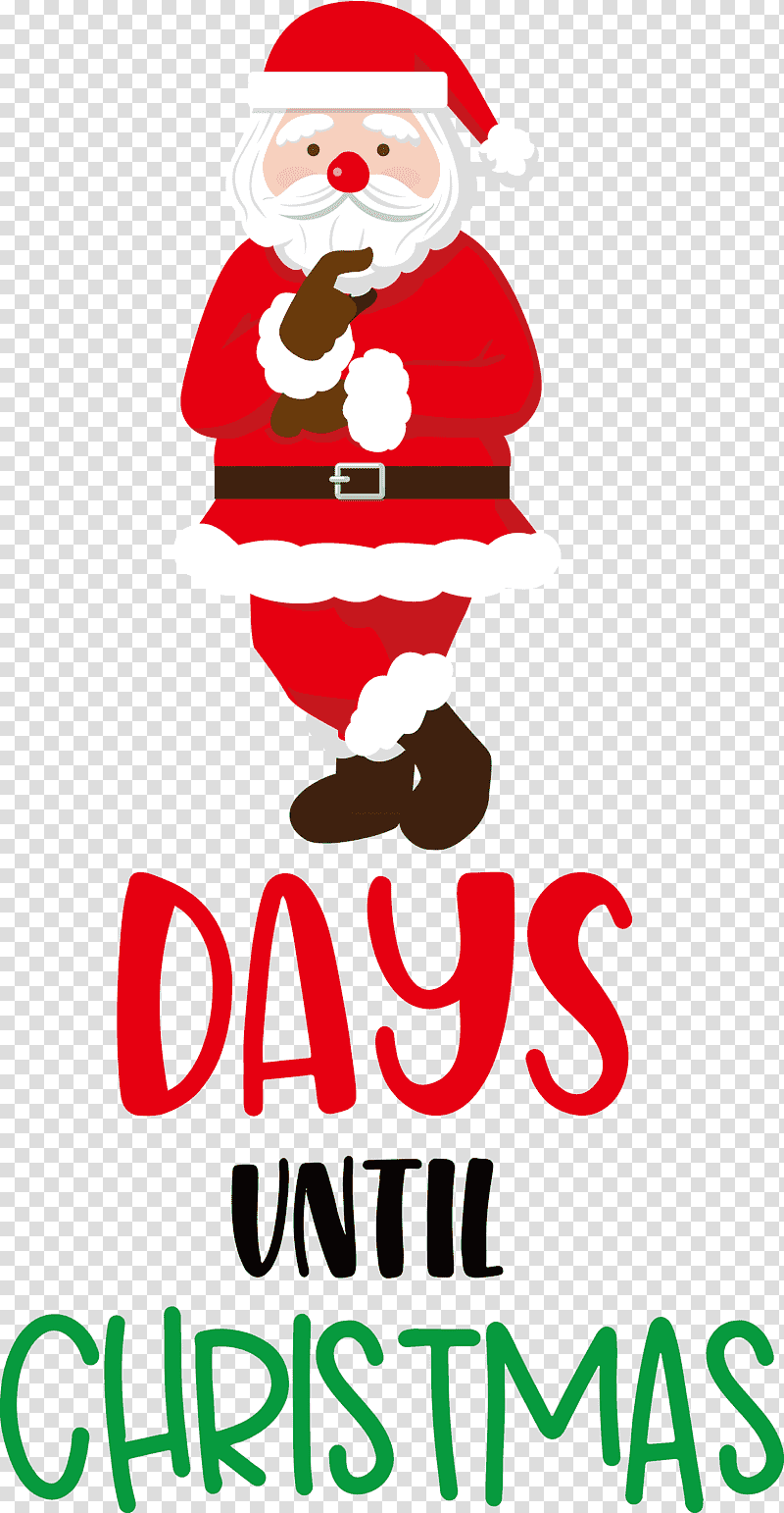 Days until Christmas Christmas Santa Claus, Christmas , Christmas Tree, Christmas Day, Holiday Ornament, Christmas Ornament, Logo transparent background PNG clipart