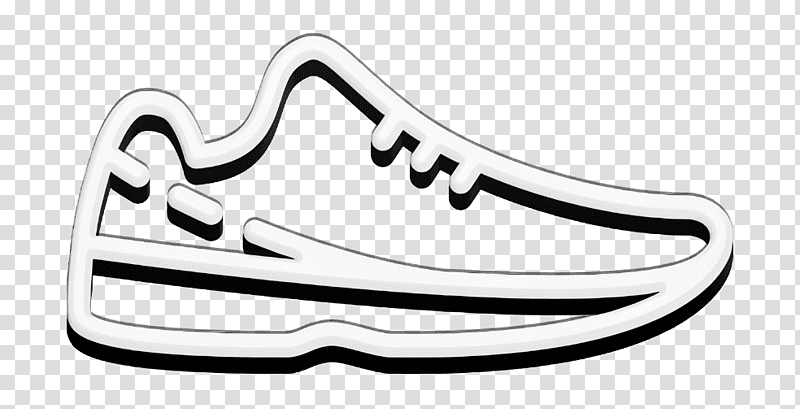 Linear Detailed Travel Elements icon Sneakers icon, Shoe, Logo, Sports Equipment, Walking Shoe, Line Art, Symbol transparent background PNG clipart