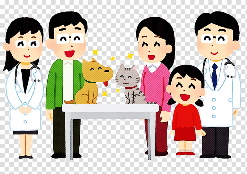 Pet Health Health Care, Cartoon, People, Social Group, Sharing, Conversation, Interaction, Job transparent background PNG clipart