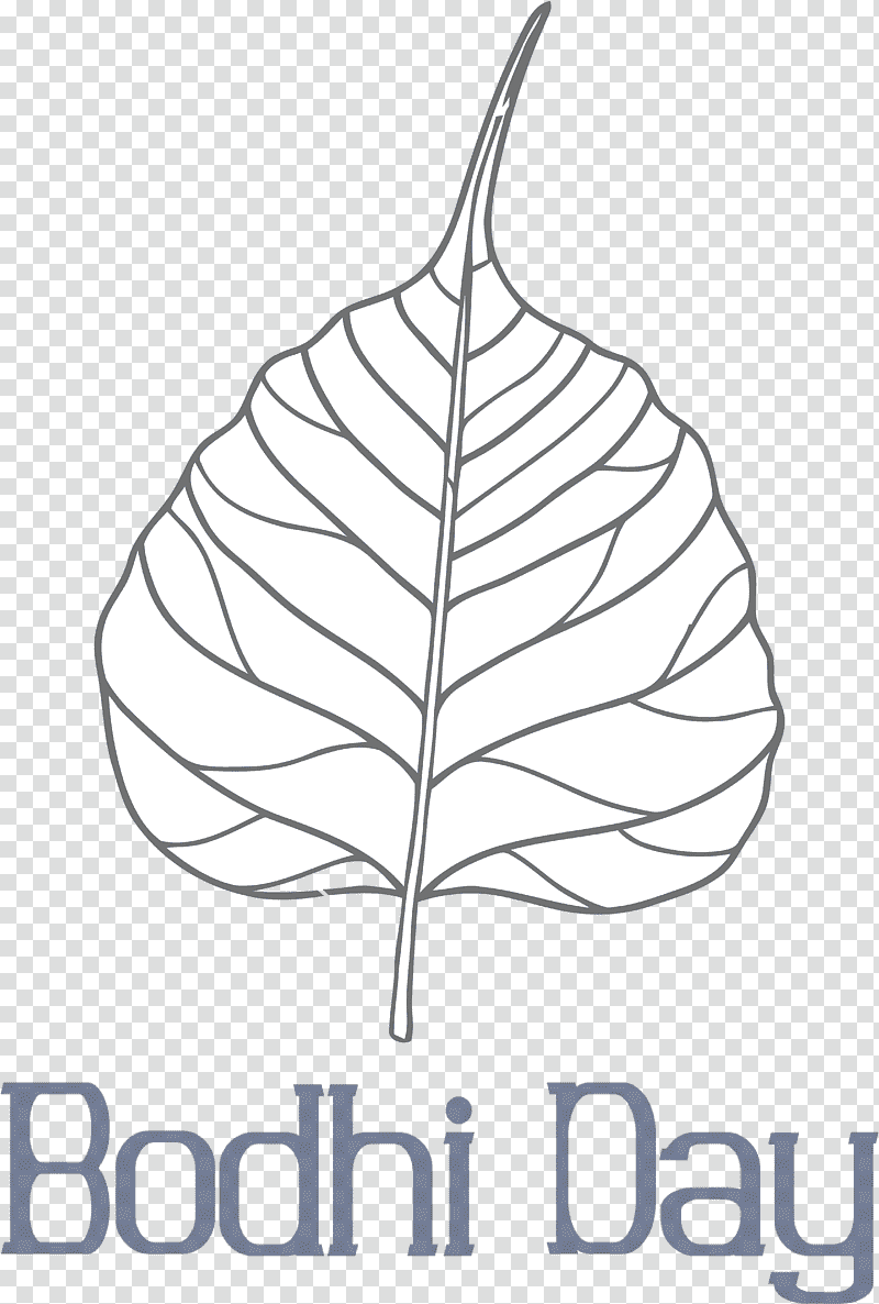 bodhi day bodhi, Leaf, Color, Plant Stem, Maple Leaf, Line Art, Vesak transparent background PNG clipart