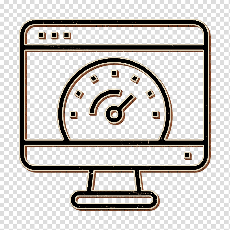 Speed test icon Speed icon Website and Windows Interface icon, Computer, Computer Monitor, Desktop Computer, Text, Sign, Digital Transformation transparent background PNG clipart