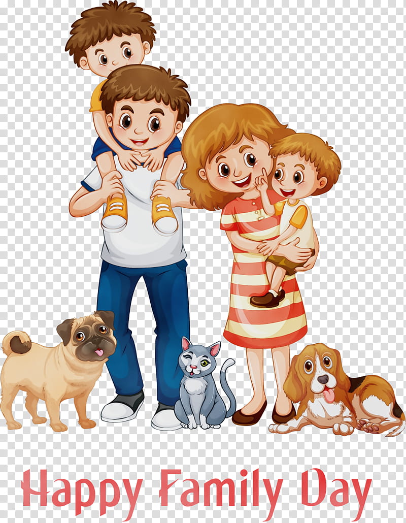 dog puppy love animal figure cartoon companion dog, Family Day, Watercolor, Paint, Wet Ink, Sharing, Family s, Sporting Group transparent background PNG clipart
