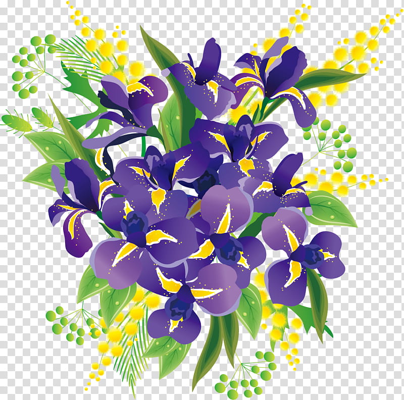 flower Bouquet flower bunch, Plant, Lavender, Purple, Cut Flowers, Iris, Iris Family, Petal transparent background PNG clipart
