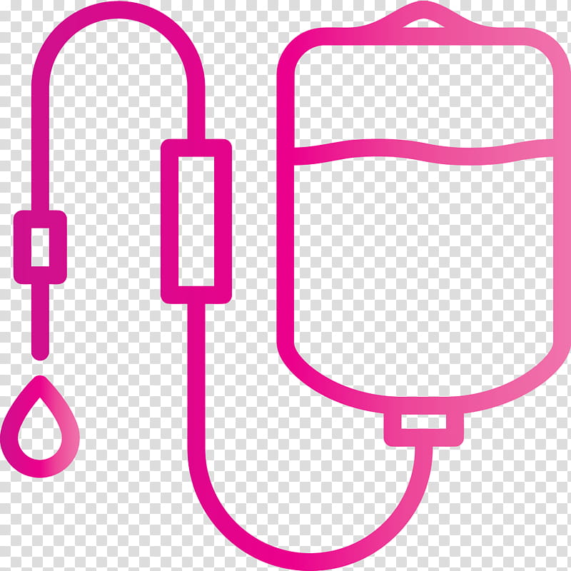 Dropper infusion drip transfusion, Medical, Pink, Line, Magenta transparent background PNG clipart