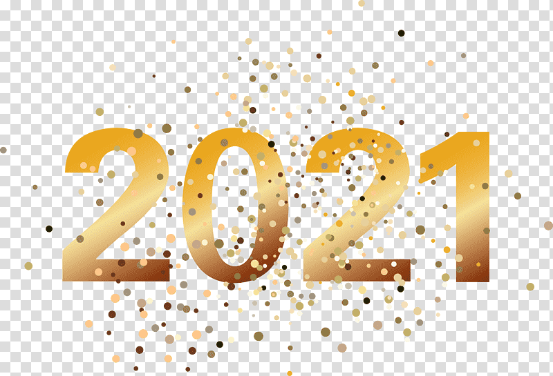 2021 Happy New Year 2021 New Year, Logo, Yellow, Meter, Line, Number, Mathematics transparent background PNG clipart