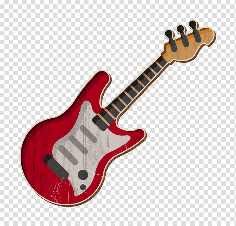 Electric guitar icon Music icon, Bass Guitar, Acoustic Guitar, Gibson Brands Inc, Fender Stratocaster, Violin, Double Bass transparent background PNG clipart