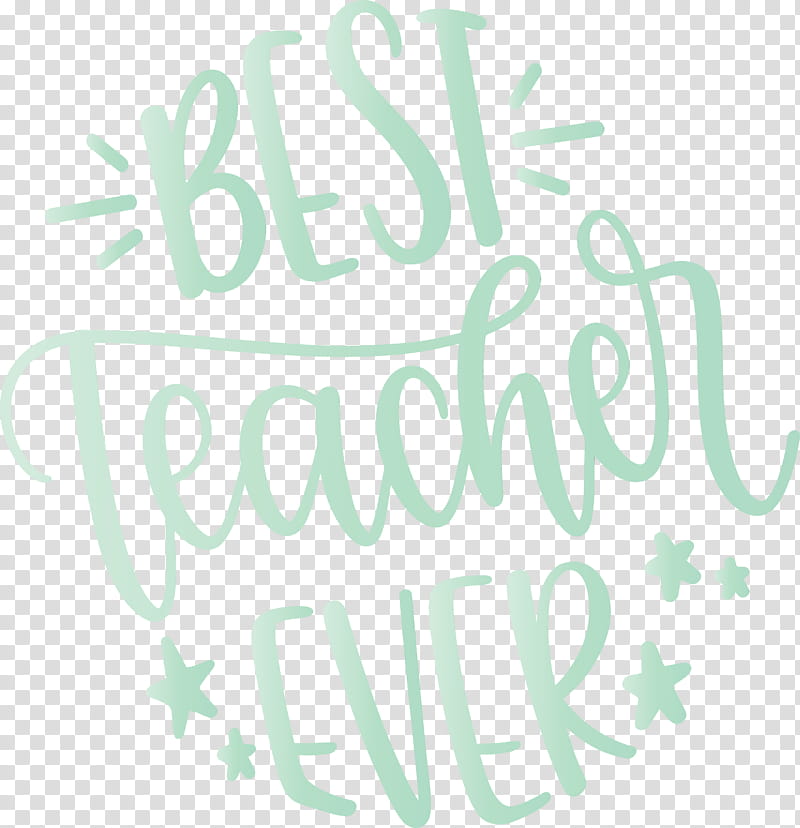 logo font green pattern line, Teachers Day, Best Teacher, Watercolor, Paint, Wet Ink, Area, Meter transparent background PNG clipart