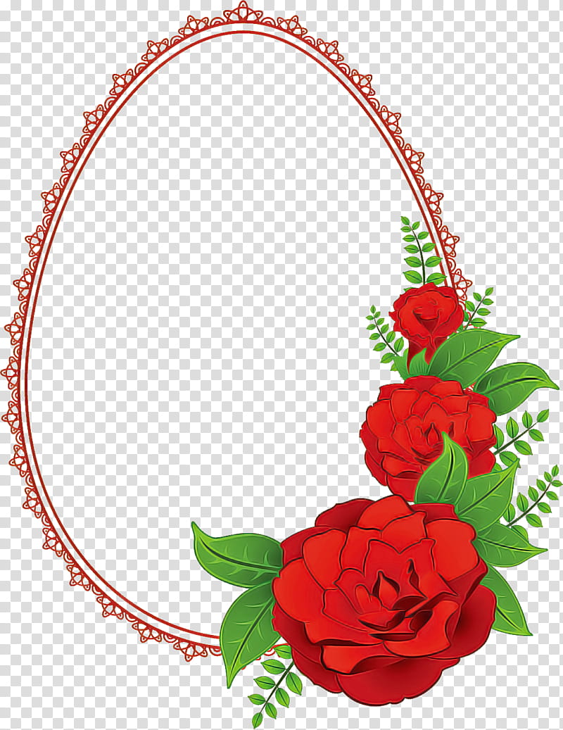 flower oval frame floral oval frame, Red, Rose, Plant, Cut Flowers, Garden Roses, Rose Family, Rose Order transparent background PNG clipart