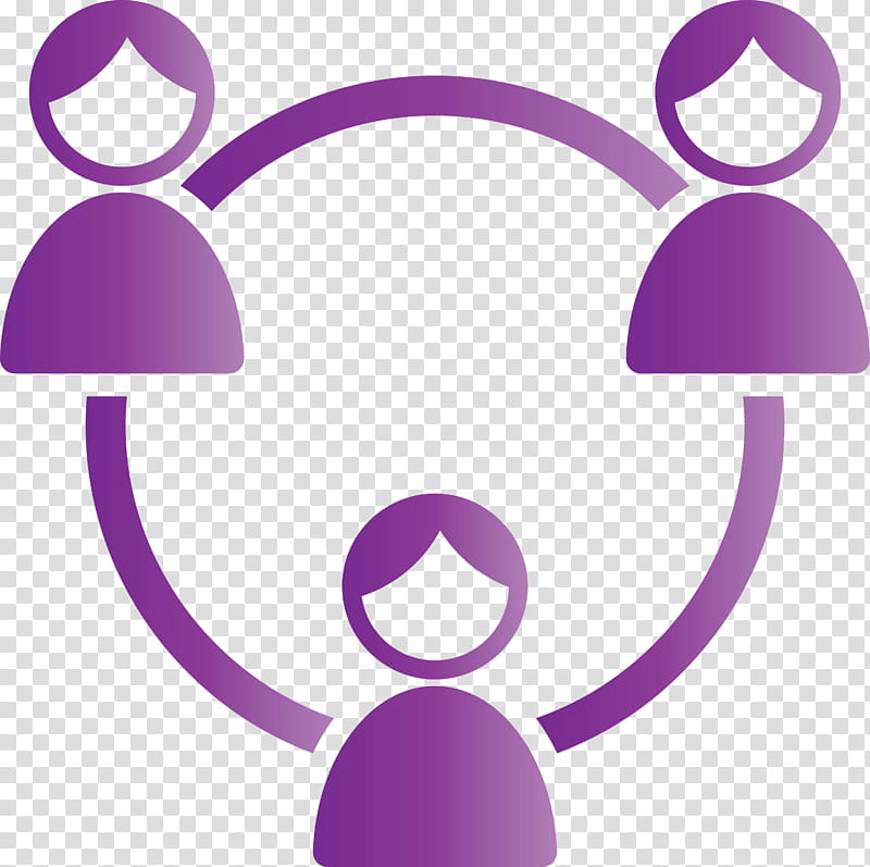 team team work people, Violet, Purple, Circle, Symbol, Magenta transparent background PNG clipart
