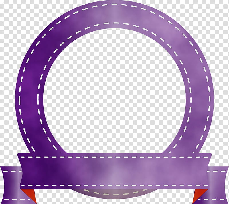 frame, Emblem Ribbon, Watercolor, Paint, Wet Ink, Purple, Violet, Lavender transparent background PNG clipart